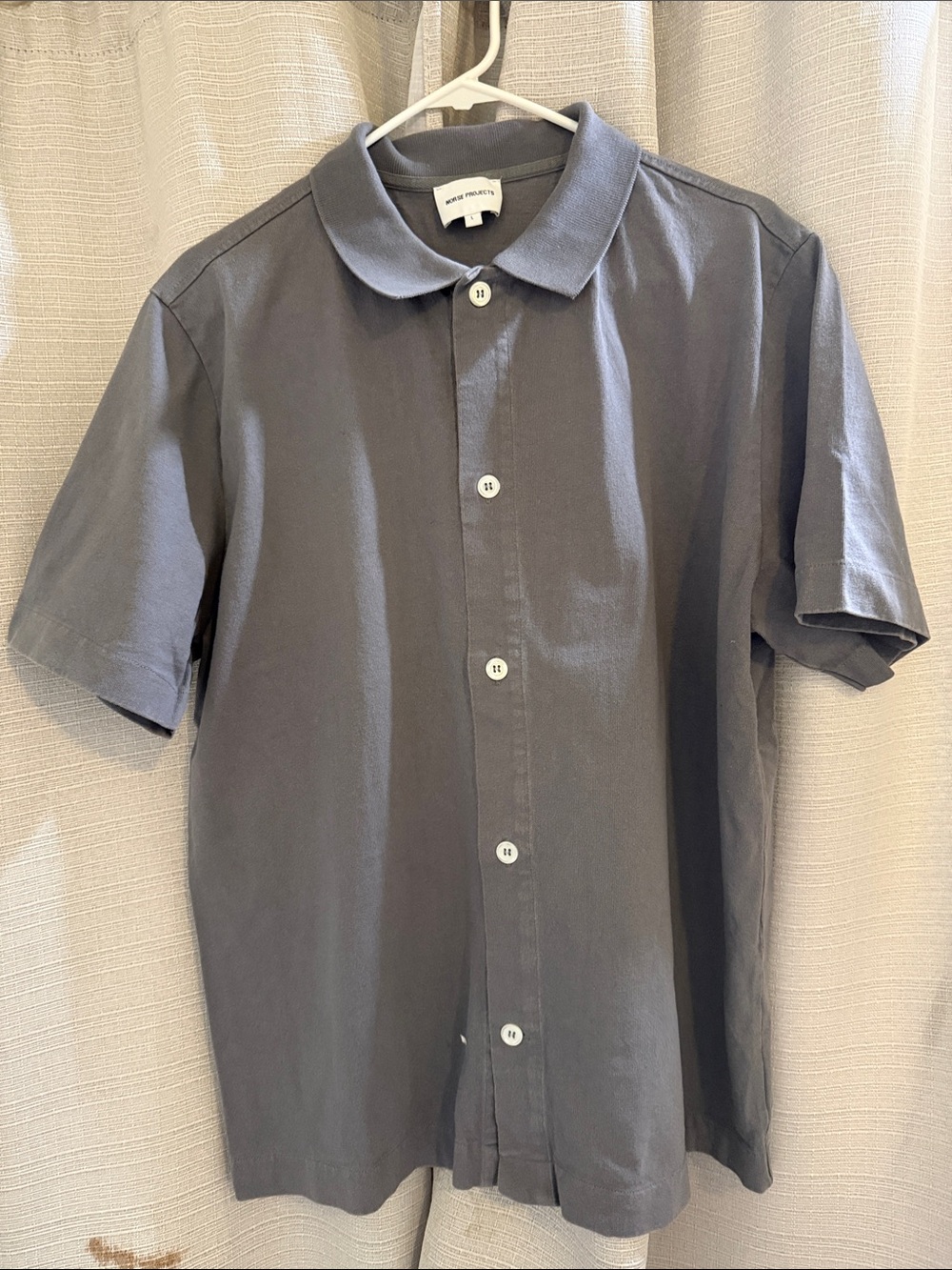 Norse Projects Short-Sleeve Button Down Shirt - Gray